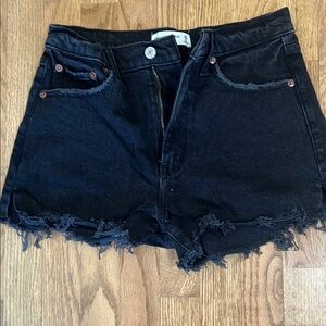 Stylish Black Distressed Women Shorts